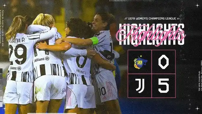A five goal UWCL show for Juventus