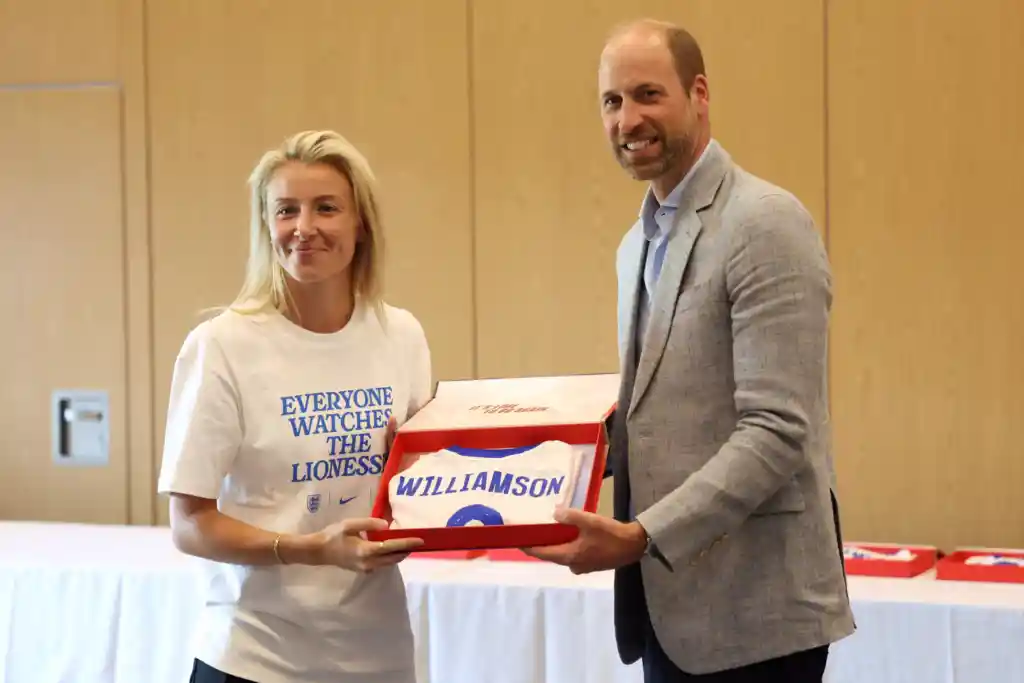 Prince William wishes the Lionesses luck ahead of the Women’s Euros