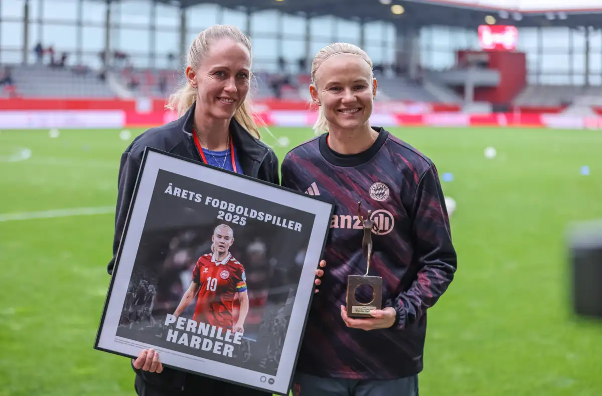 Pernille Harder has been named as the Danish player of the year