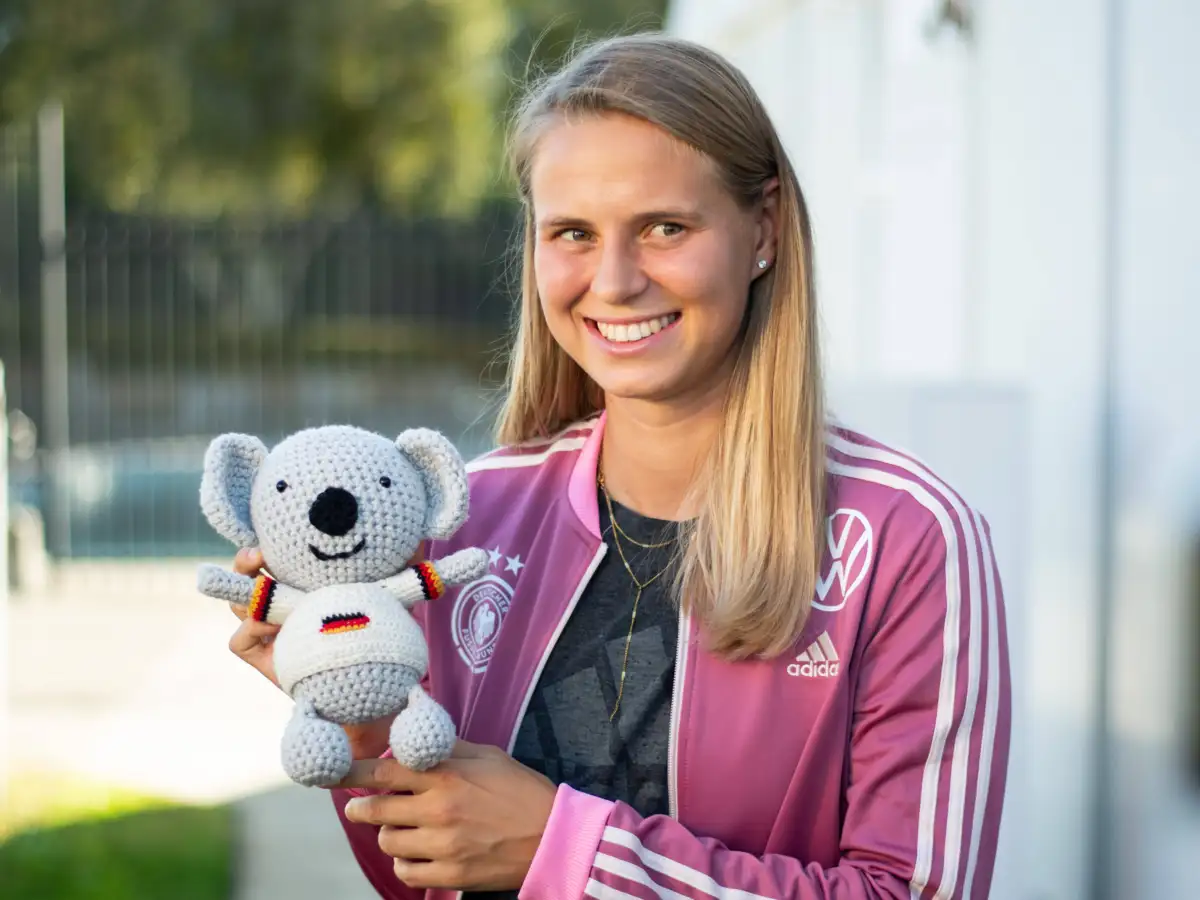Germany star Klara Bühl finds creativity away from football — with a crochet hook