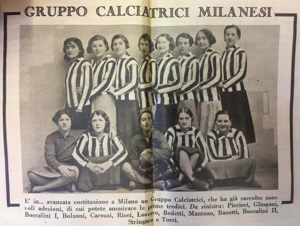 When football belonged to men only: The moving story of Italy's first female footballers