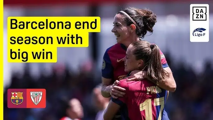 Champions Barcelona finish the last league match with a 6-0 win over Athletic Bilbao