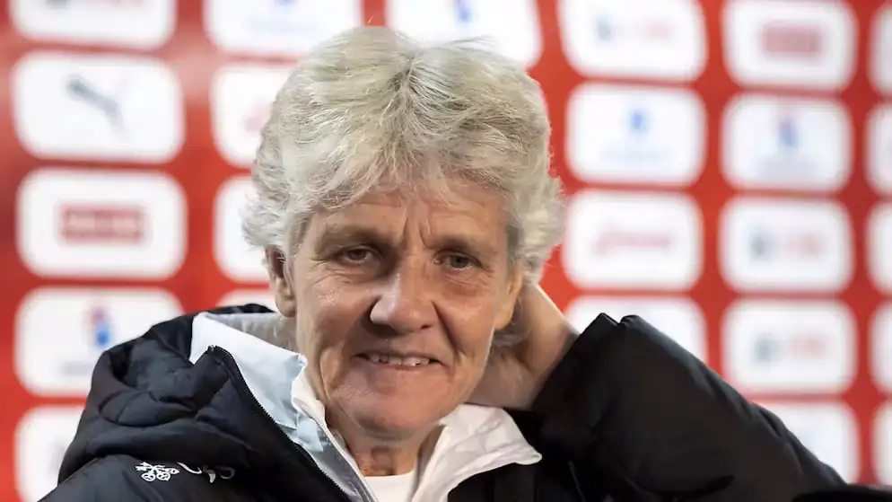Pia Sundhage broke the record when Switzerland qualified for the quarterfinals for the first time