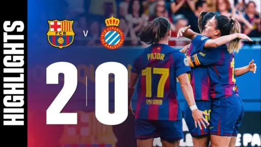 The city derby was dominated by Barcelona. Thanks to goals from Putellas and Pajor, they won
