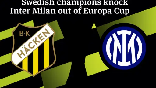 Swedish champions knock Inter Milan out of Europa Cup
