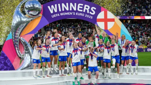 Home again! The Lionesses became back to back European champions one year ago