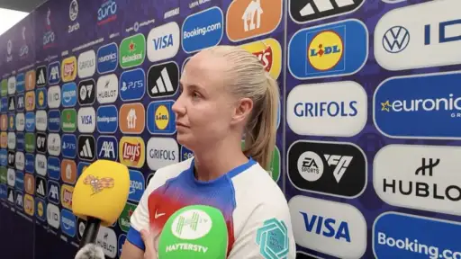 "It's disappointing." Beth Mead on Englad's first loss on Euro