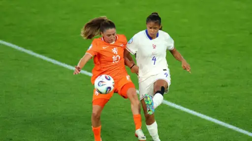 Three goals in six minutes. France remains unbeaten, the tournament is over for the Netherlands