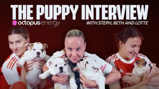 Ready for cuteness? Arsneal's puppy interview will get you