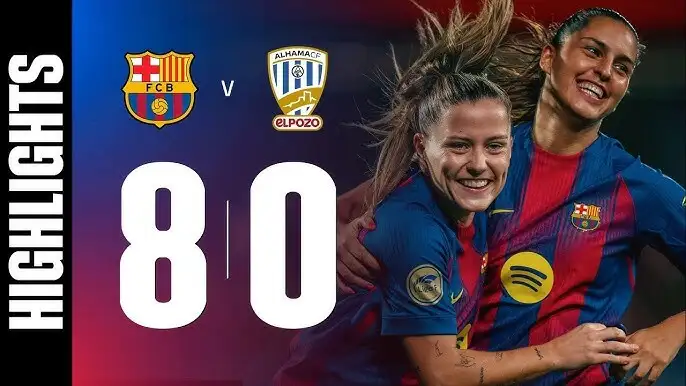 First game day, first hattrick for Pina. Barcelona opened the season with the demolion of a newbie