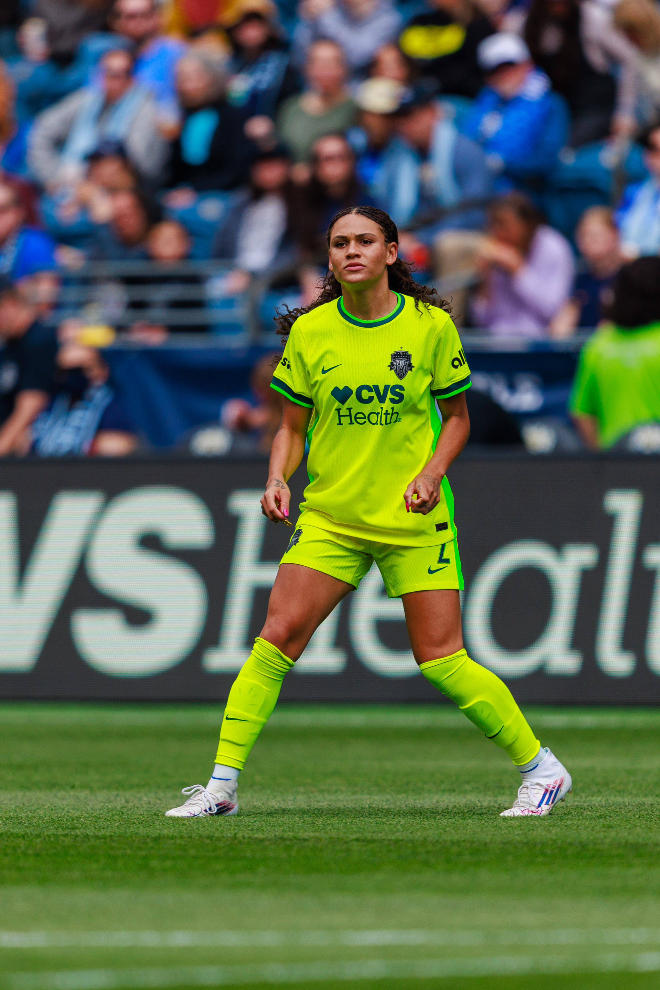 Trinity Rodman — on the pitch