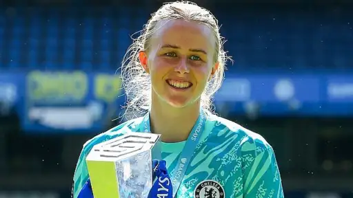 Doctors told her she couldn’t play football, now she is Chelsea and England's no. 1. Discover Hannah Hampton's story